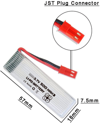 Bộ pin Li Ion Polymer có thể sạc lại NCM Pin Lipo 3.7V 500mAh