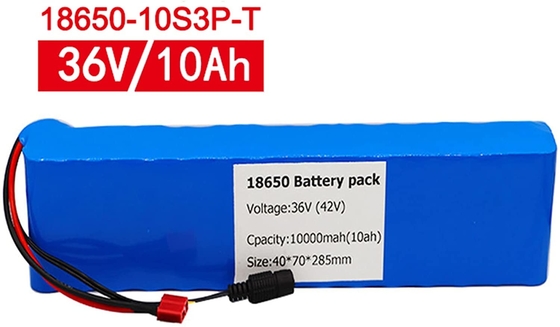 Bộ pin lithium 36V 18650 BMS 10AH Pin Lithium Ion cho xe điện