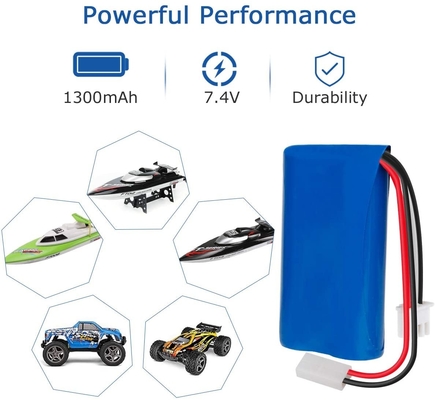 Trọng lượng nhẹ 7.4V 1300mAh Pin Lithium Xe điều khiển từ xa NCM
