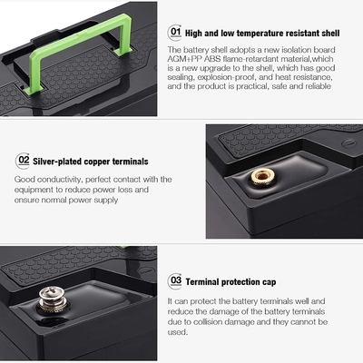 RV Camper Pin Lithium Phosphate Bộ pin Lithium Ion 30AH 12V 50AH