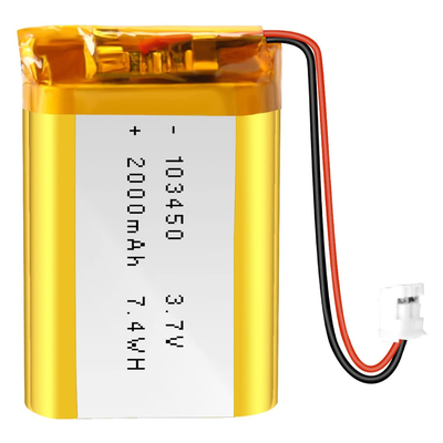 Pin sạc Li Ion NCM 3.7v 2000mah / Đầu nối pin Lithium Ion JST
