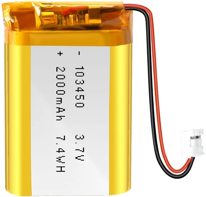 Pin sạc Li Ion NCM 3.7v 2000mah / Đầu nối pin Lithium Ion JST